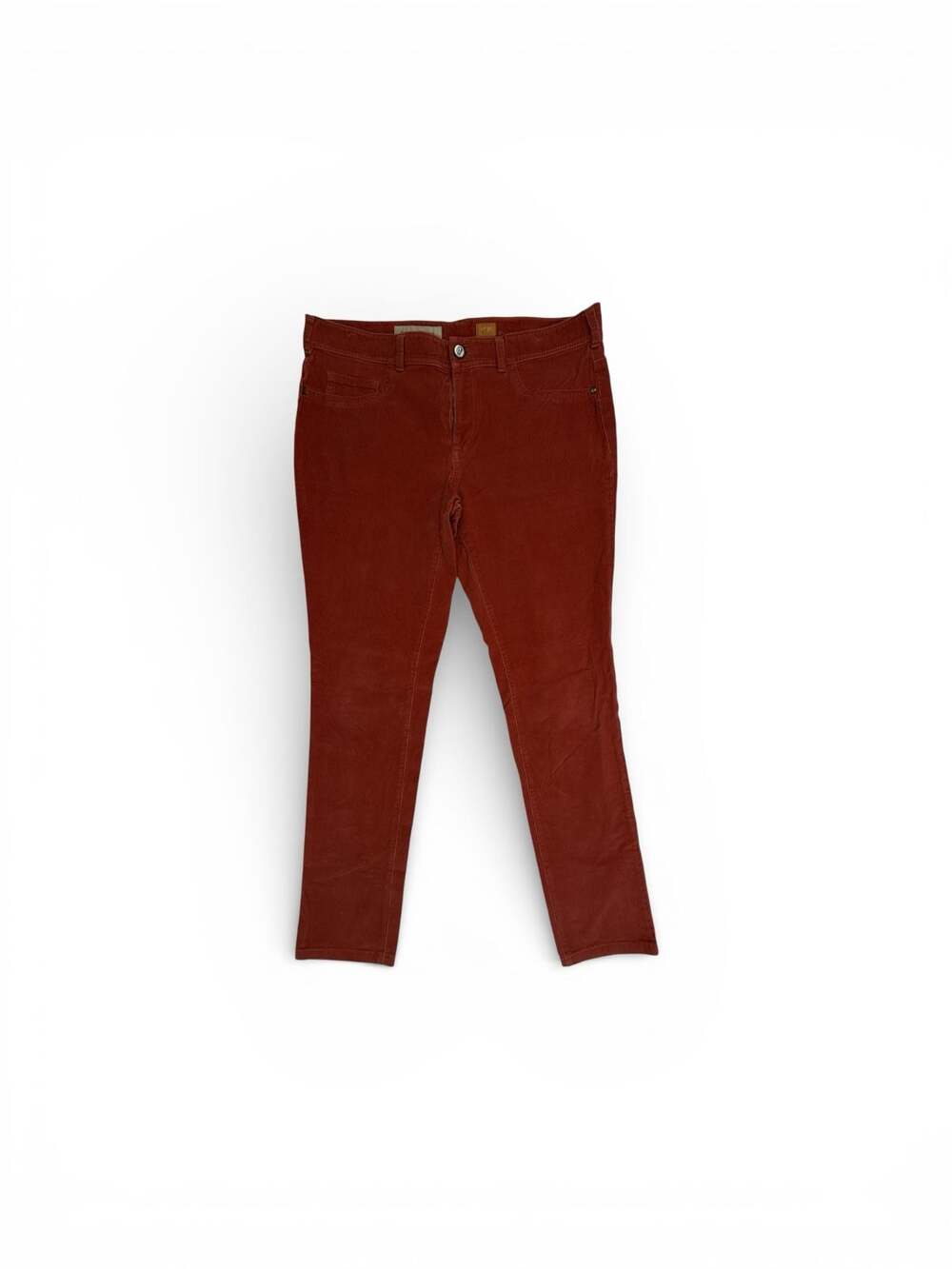 Pilcro by Anthropologie Skinny Corduroy Pants Rust Orange Size 31